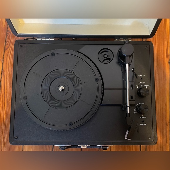 Byron Statics Vinyl Record Player Turntable KTS-601 Black - Picture 2 of 10